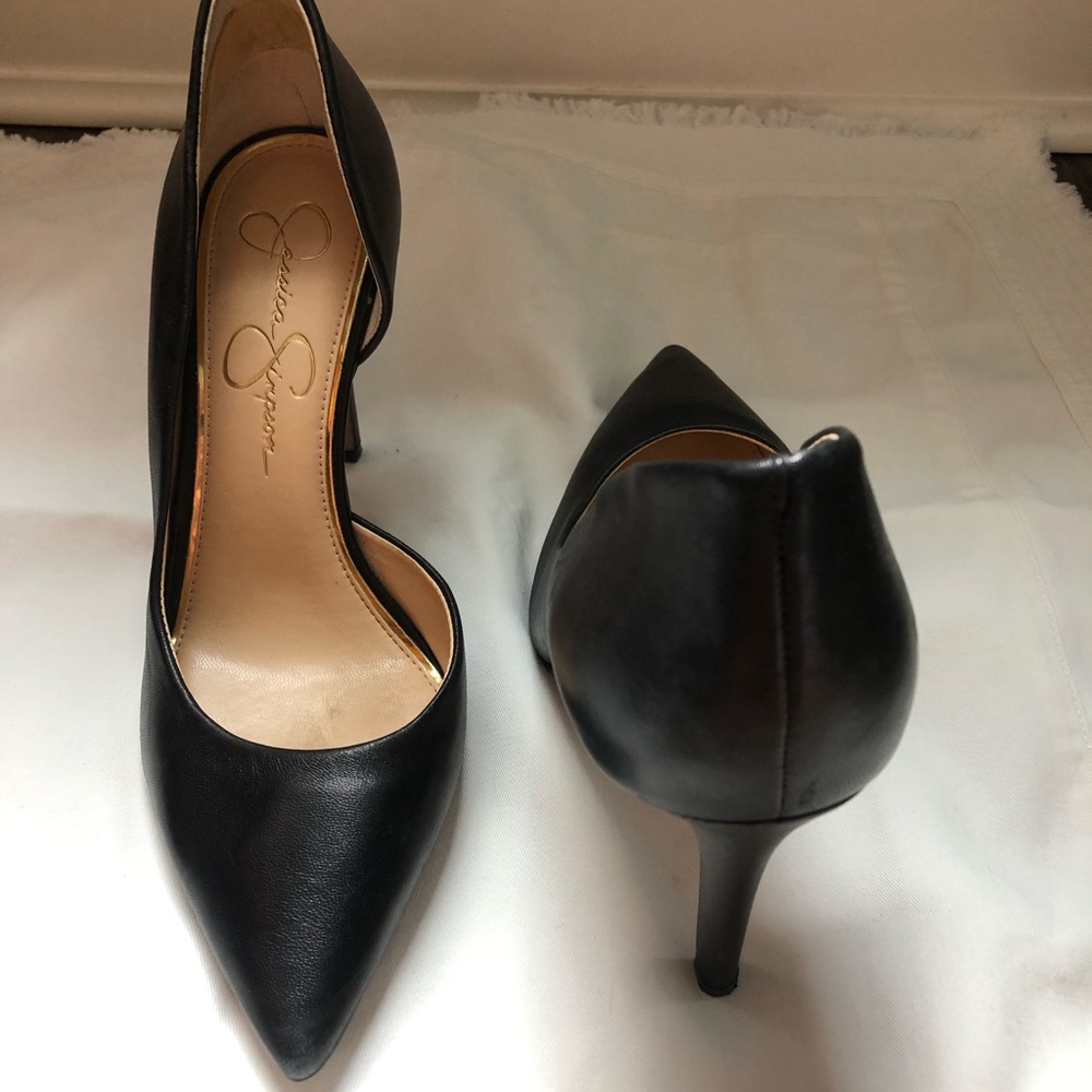 Jessica Simpson Prizma Leather d’Orsay Pumps
